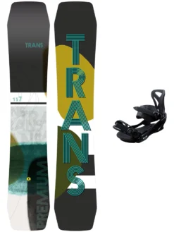 TRANS Premium 147 + Team Pro M Black 2023 Snowboard-Set