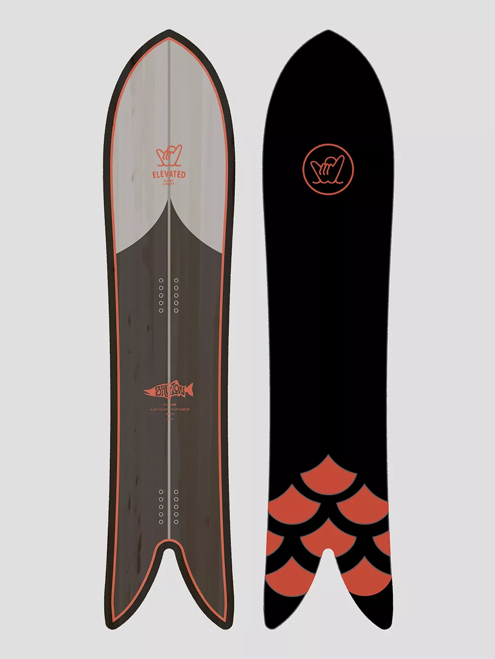 Elevated Surf Craft Salmon 5'3 / 160 2023 Snowboard 3 Elevated Surf Craft Salmon 5'3 / 160 2023 Snowboard